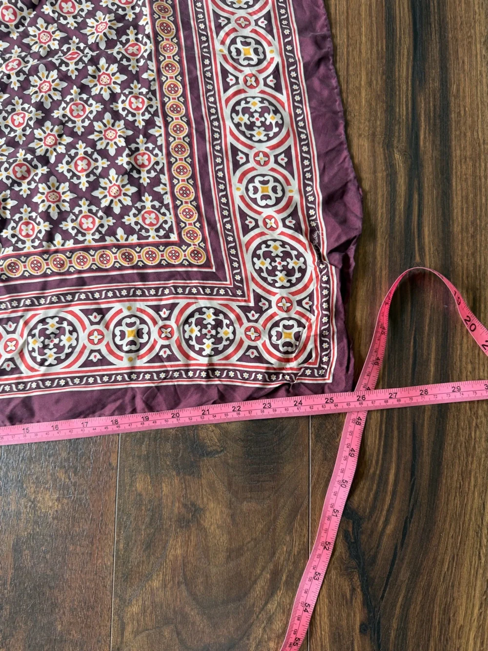 Vera Bradley 100% Silk Medallion Printed Square Scarf